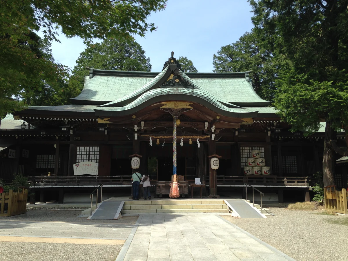 大麻比古神社の拝殿