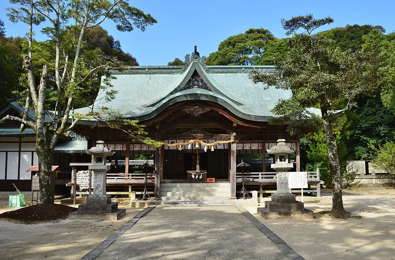 玉祖神社の拝殿(防府市)